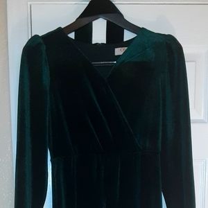 Gianni Binni GB Girls Long-Sleeve Velvet Jumpsuit